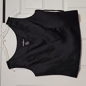 Positive Attitude Black Satin Look Cami 10p